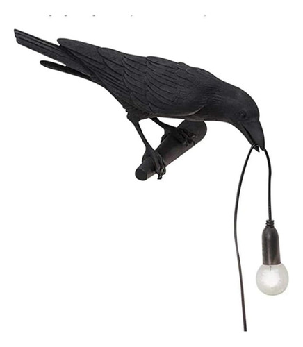 Lámpara De Pared Crow, Lámpara De Aplique Única Con Cuervos