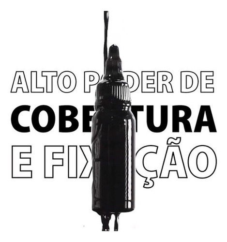 Tinta Para Tatuagem Ultra Liner Black Easy Glow - 30 Ml