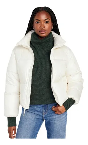 Parka blanca mujer hot sale