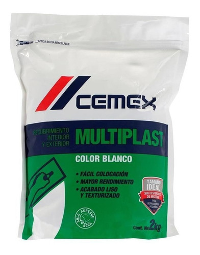 Multiplast Recubrimiento Cemex 2 Kg