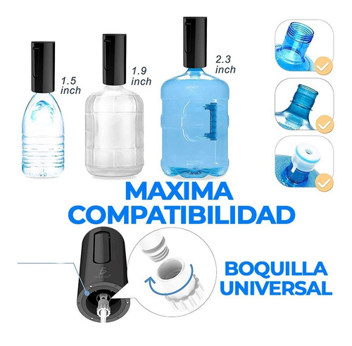 Imagen 4 de 5 de Usb Dispensador De Agua Eléctrico Bomba De Agua Recargable