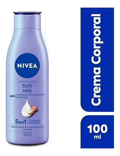 Crema Corporal Humectante Nivea Soft Milk Soft Milk 100 Ml
