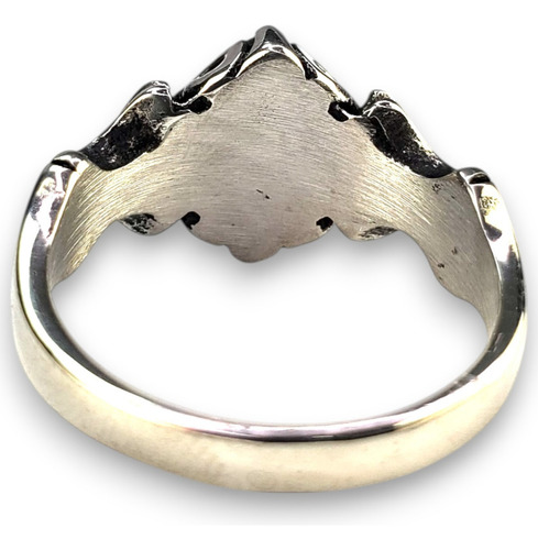 Anillo Estilo Turco Premium Amatista Acero Inoxidable A907 Plateado 10
