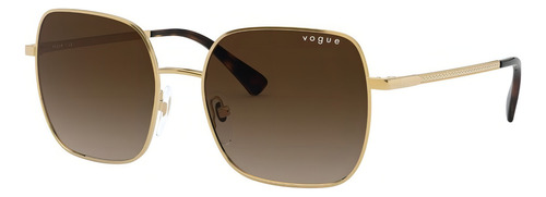 Lentes De Sol Vogue Mujer Dorado Modelo 0vo4175sb Color de la lente Marrón Diseño Degradada