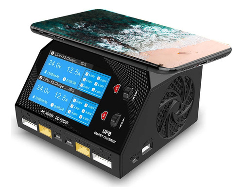Bateria Preta Balance Up8 Ac 400w Dc 600w 2x16a De Canal Dup