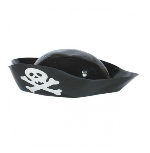 Sombrero Pirata Plastico Con Calavera