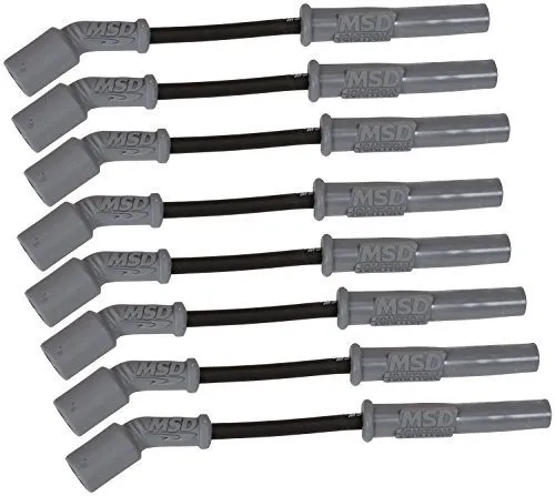Set De Cables De Bujías Msd Super Conductor Negro 8 5mm
