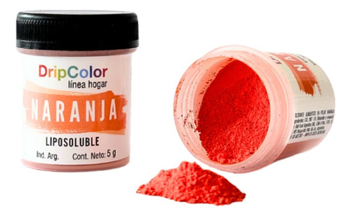 Colorante Comestible Liposoluble Naranja Drip Color