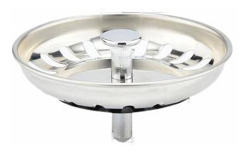 Imagen 4 de 9 de Tapon Metalico Colador Lavaplatos Fregadero