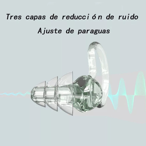 Tapones Oido Silicona, Reducción De Ruido Reutilizables