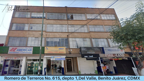 Vendo Departamento En Romero De Terreros 615, Código 2, Col Del Valle Nte, Benito Juárez, Del Valle Nte, Cdmx Pfg25di