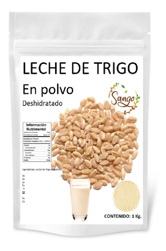 1 Kg De Leche De Trigo En Polvo, Vegana Y Sin Azucar