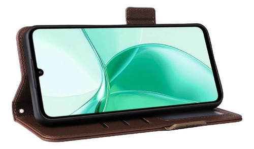 Funda Abatible For Zte Blade A55 Con Ranuras Magnéticas De