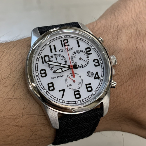 Imagen 5 de 6 de Citizen Military White Dial Stainless At0200-13a .. Dcmstore