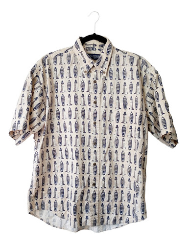 Camisa De Caballero Estampado Faro Crossings Talla L