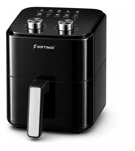 Fritadeira Elétrica Sem Óleo Air Fryer 4,2l Preta Moderna Preto 127v