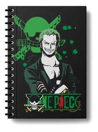 6 Adesivos Capa Caderno Prático Personagens Anime One Piece