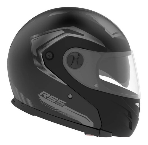 Imagen 1 de 4 de Casco para moto modular Hawk RS5 Vector negro talle L