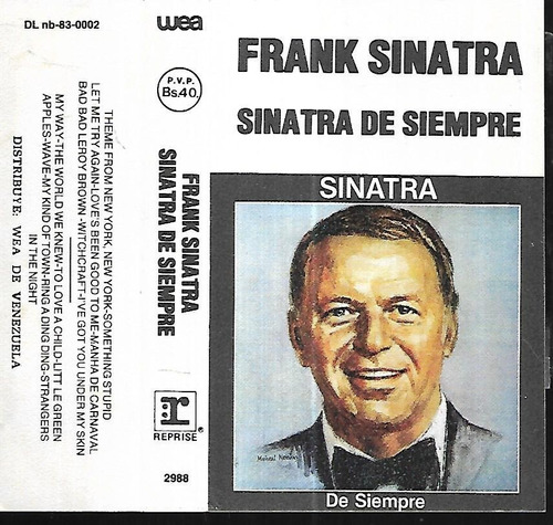 Frank Sinatra Album Sinatra De Siempre Cassette Venezuela