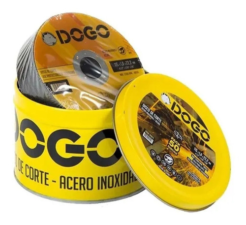 Disco De Corte X 50 Unidades 115 X 1.0 Dogo Acero Inoxidable