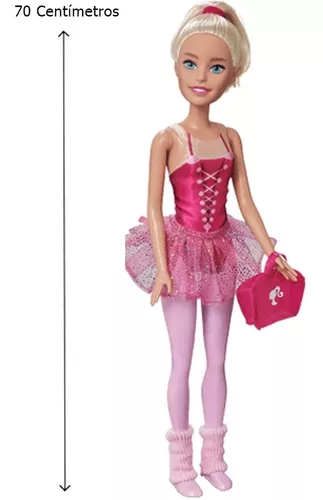 Barbie Profissões Boneca Grande Bailarina 70cm Articulada