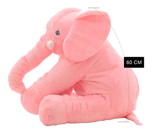 Almohada Cojin Peluche Elefante De Apego