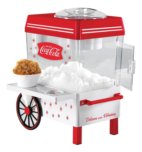 Nostalgia Scm550coke Máquina De Cono De Nieve Para Encimera,