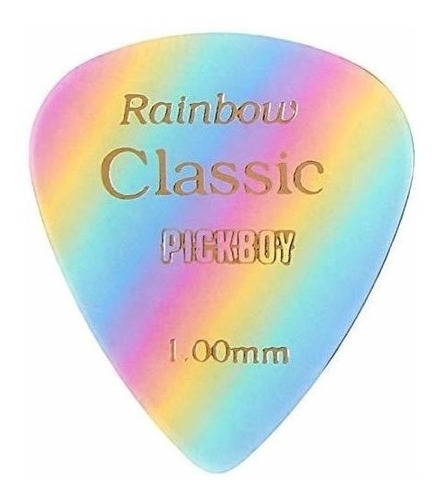 Pickboy Clasico Pick Arco Iris Celulosa 100 Mm 10 Puas