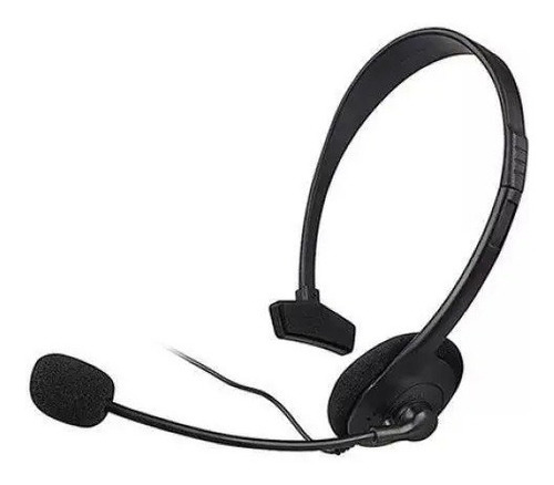 Fone Headset Headphone Com Microfone Para Xbox 360 Cor Preto