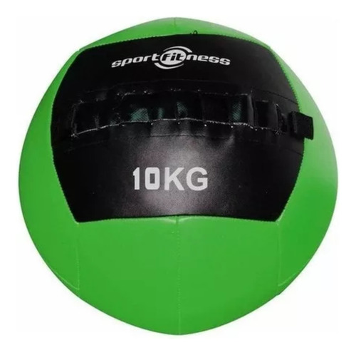 Balon De Peso Cuero Sintetico 10kg Sportfitness Crossfit 