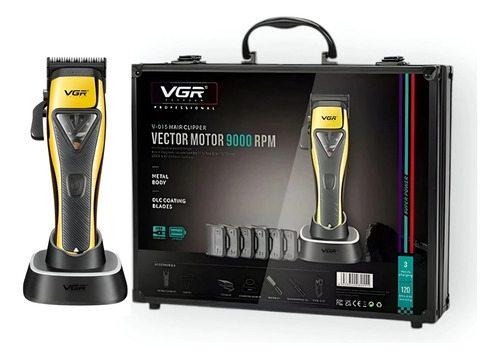 Máquina De Corte Vgr V015 Com Maleta Para Barbeiro