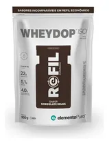 Comprar Suplemento em Pó Wheydop Iso Elemento Puro Whey Protein Isolado Refil 900g Sabor Chocolate Belga