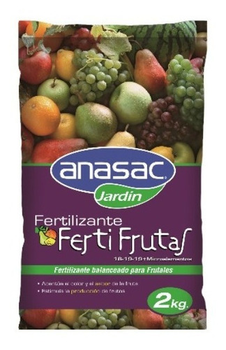 Fertilizante Ferti Frutas 2 Kg Anasac