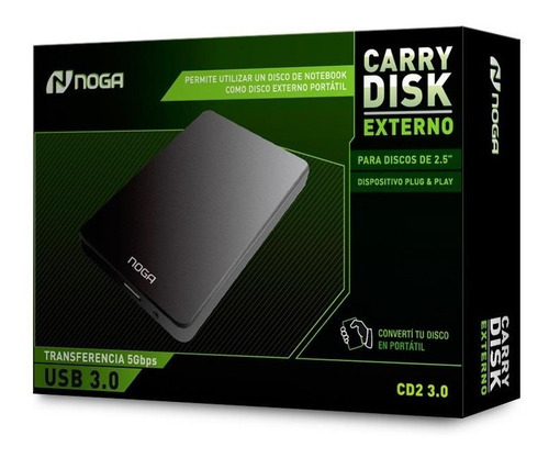Carry Disk Case Disco Rígido Externo Sata Noga Cd2 Usb 3.0