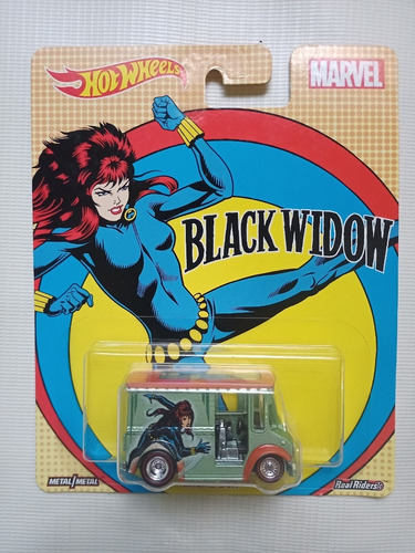 Hot Wheels Black Widow Marvel Avengers Box Bread
