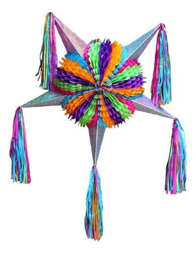 Piñata Plegable Artesanal, Decoración Navideña