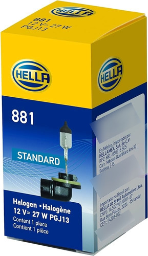 Bombillo Hella 881 Standard 27w 12v