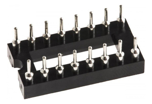 Kit 10 Peças Soquete Torneado Dip 16 Pinos Ar-16-hzl-tt