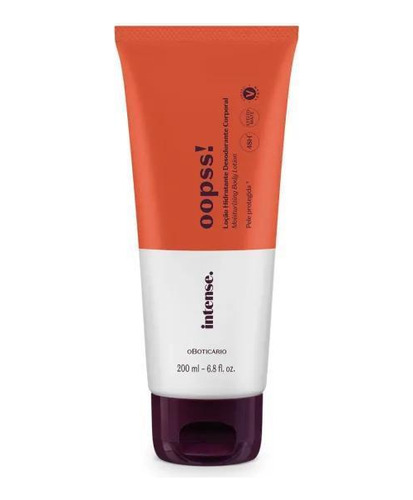 Loção Hidratante Corporal Intense Oopss 200ml Oboticário