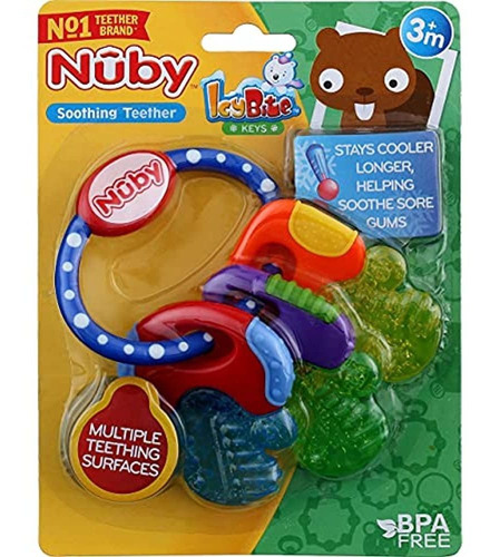 Nuby Icybite Hardsoft Teething Keys 2pack