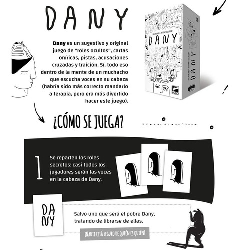 Imagen 3 de 6 de Dany Juego De Mesa Cartas Bureau Roles Ocultos