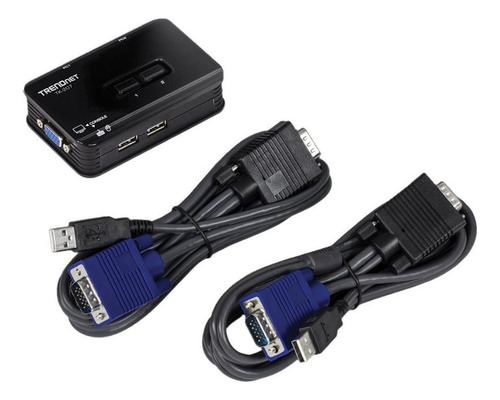 Chaveador Vga Kvm Usb 2 Portas Mouse E Teclado\\9