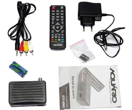 Kit Conversor Digital Hd Hdtv E Antena Interna Digital De Tv