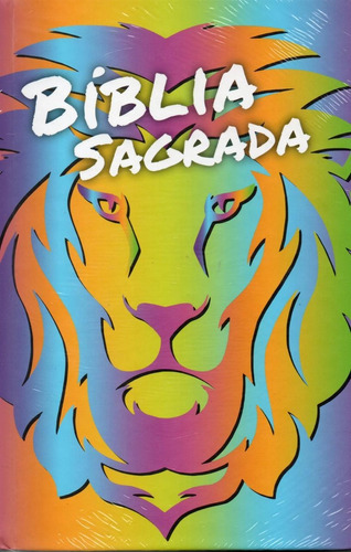 Bíblia Sagrada Capa Dura,com Harpa,letra Gigante Leão Color