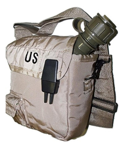 New 2 Qt Collapsible Water Canteen + Desert Tan Cover Pouch