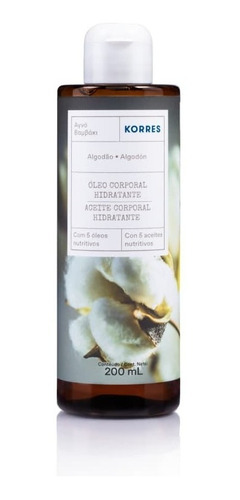 Korres- Óleo Corporal Hidratante Algodão 200ml