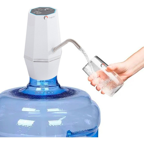 Dispensador De Agua Para Botellón Filtro Activado Inteligent Color Blanco