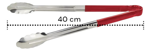 2 Pinza De Acero Inoxidable Con Cubierta Plástica 16 In 40cm