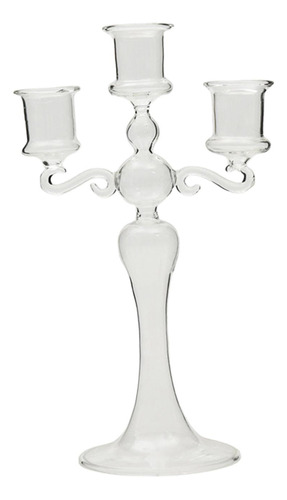 Candelabro De Vidrio Portavelas De Vidrio Para Sala De Estar