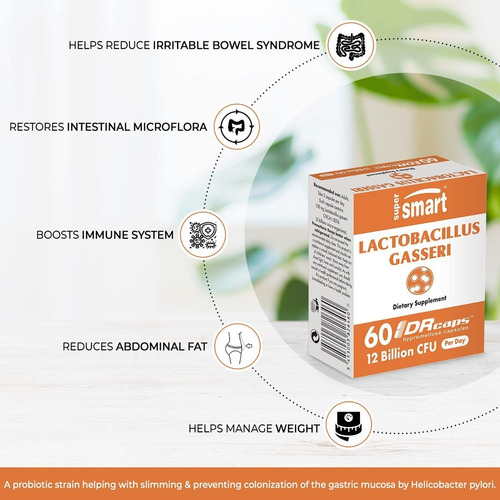 Lactobacillus Gasseri, 12 Billion Cfu Supersmart.
